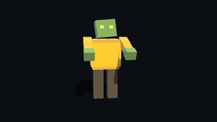 Zumbi brute com vestimenta de operário